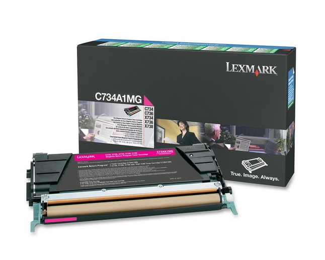 Lexmark C734A1MG Toner - Laser toner Rød