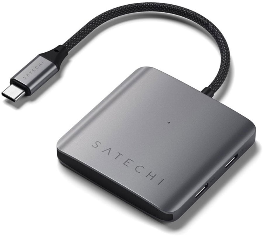Satechi 4-Port USB-C Hub with PD USB-hub - 4 porter - Sølv
