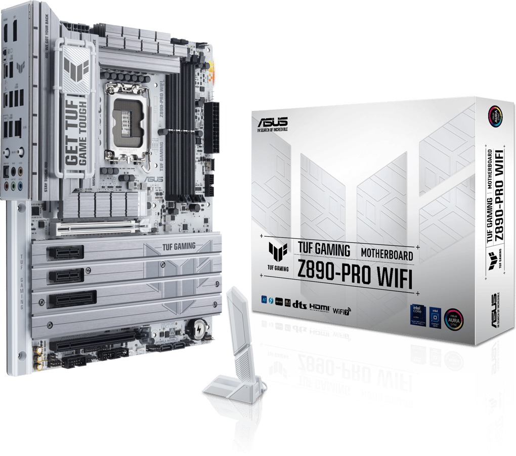 ASUS TUF GAMING Z890-PRO WIFI Hovedkort - Intel Z890 - Intel LGA1851 socket - DDR5 RAM - ATX
