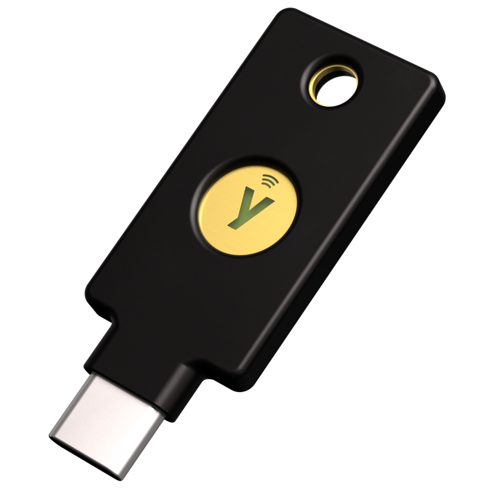 Yubico Security Key NFC U2F FIDO2 (USB-C) - Svart