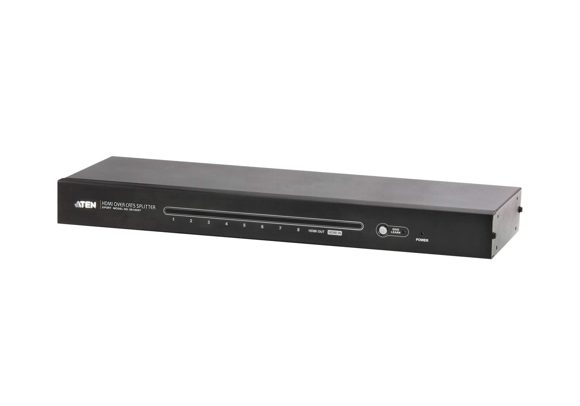ATEN VS1808T HDMI Over Cat 5 Splitter - Video/lyd-forlenger - HDMI - over CAT 5 - 8 porter - opp til 60 m