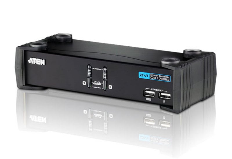 ATEN CubiQ CS1762A - KVM / lydsvitsj - 2 x KVM/lyd - 1 lokalbruker - stasjonær