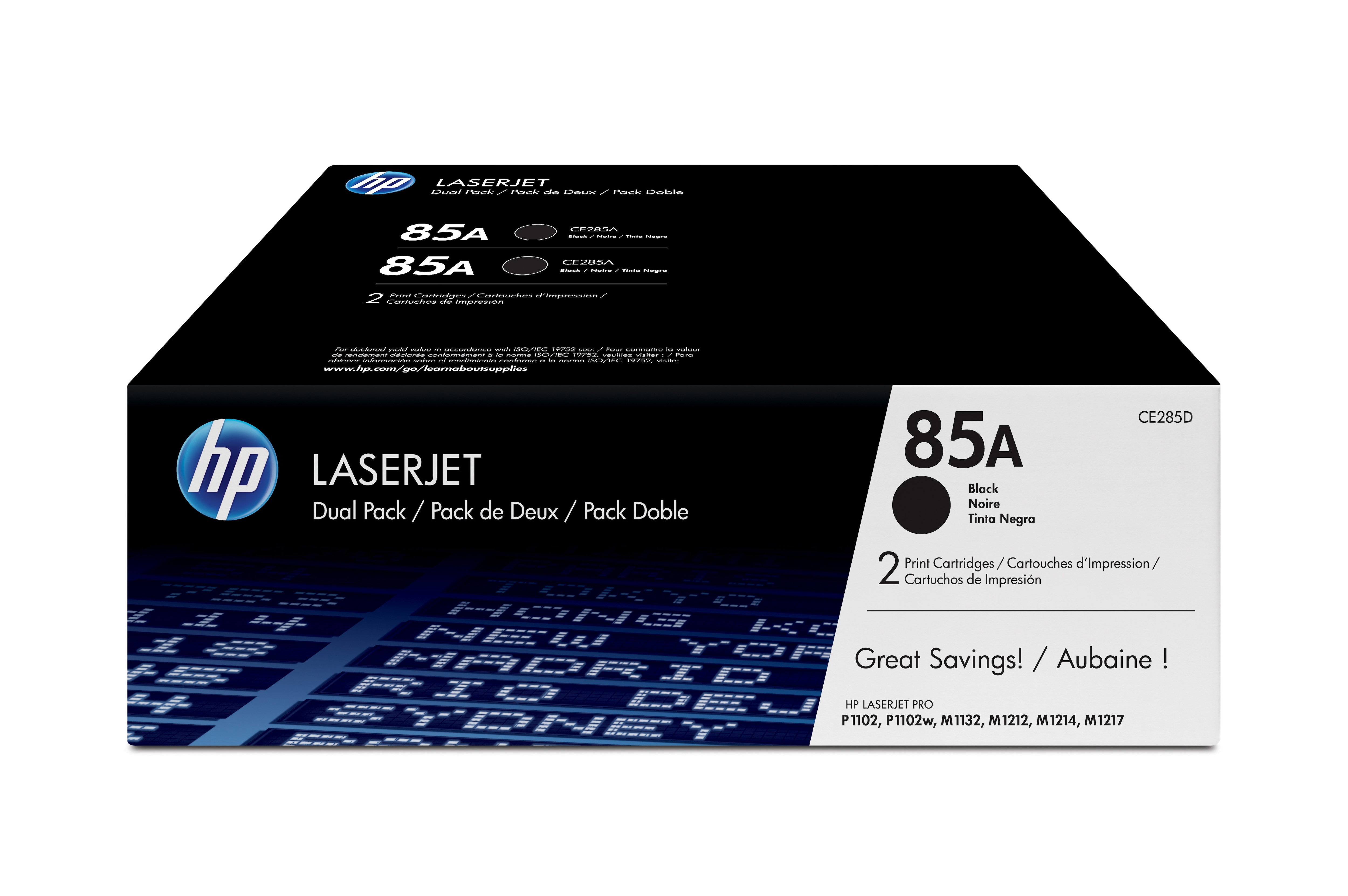 HP Toner 85A 2-pakning