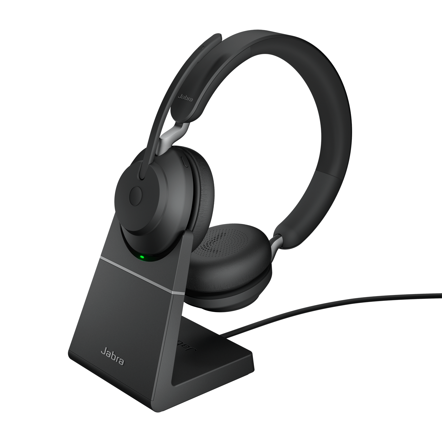 Jabra Evolve2 65 Stereo inkl. Ladestativ - Svart uc usb-c