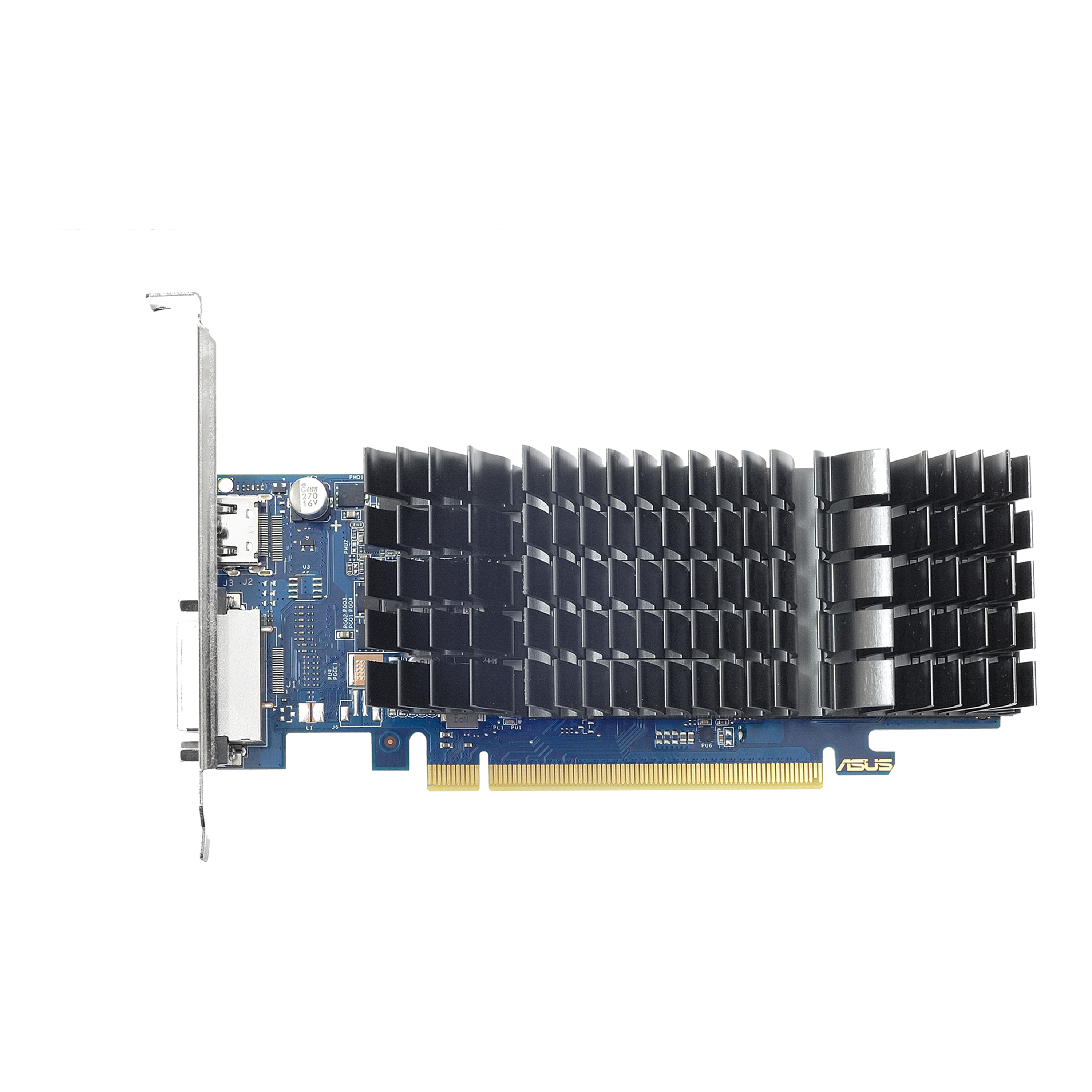 ASUS GT1030-SL-2G-BRK - Grafikkort - GF GT 1030 - 2 GB GDDR5 - PCIe 3.0 lav profil - DVI, HDMI - uten vifte
