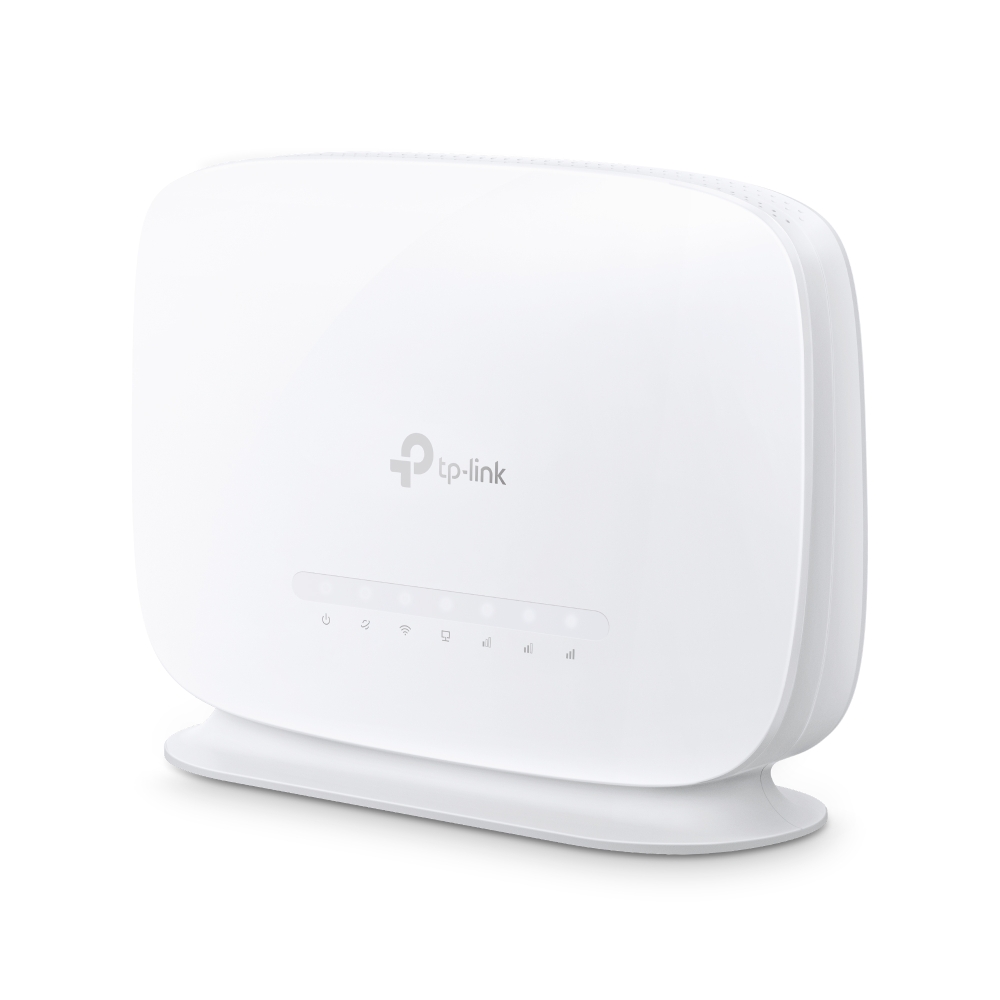 TP-Link Archer MR505, Wi-Fi 5 (802.11ac), Dobbelbånd (2.4 GHz / 5 GHz), Ethernet/bredbåndsforbindelse, 4G, Hvit, Skrivebord/stolperuter