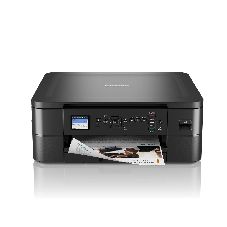 Brother DCP-J1050DW - Multifunksjonsskriver - farge - Blekkskriver - A4 / Letter (media) - opptil 13 spm (kopi) - opptil 17 spm (skriver) - 150 ark - USB 2.0, Wi-Fi (n)