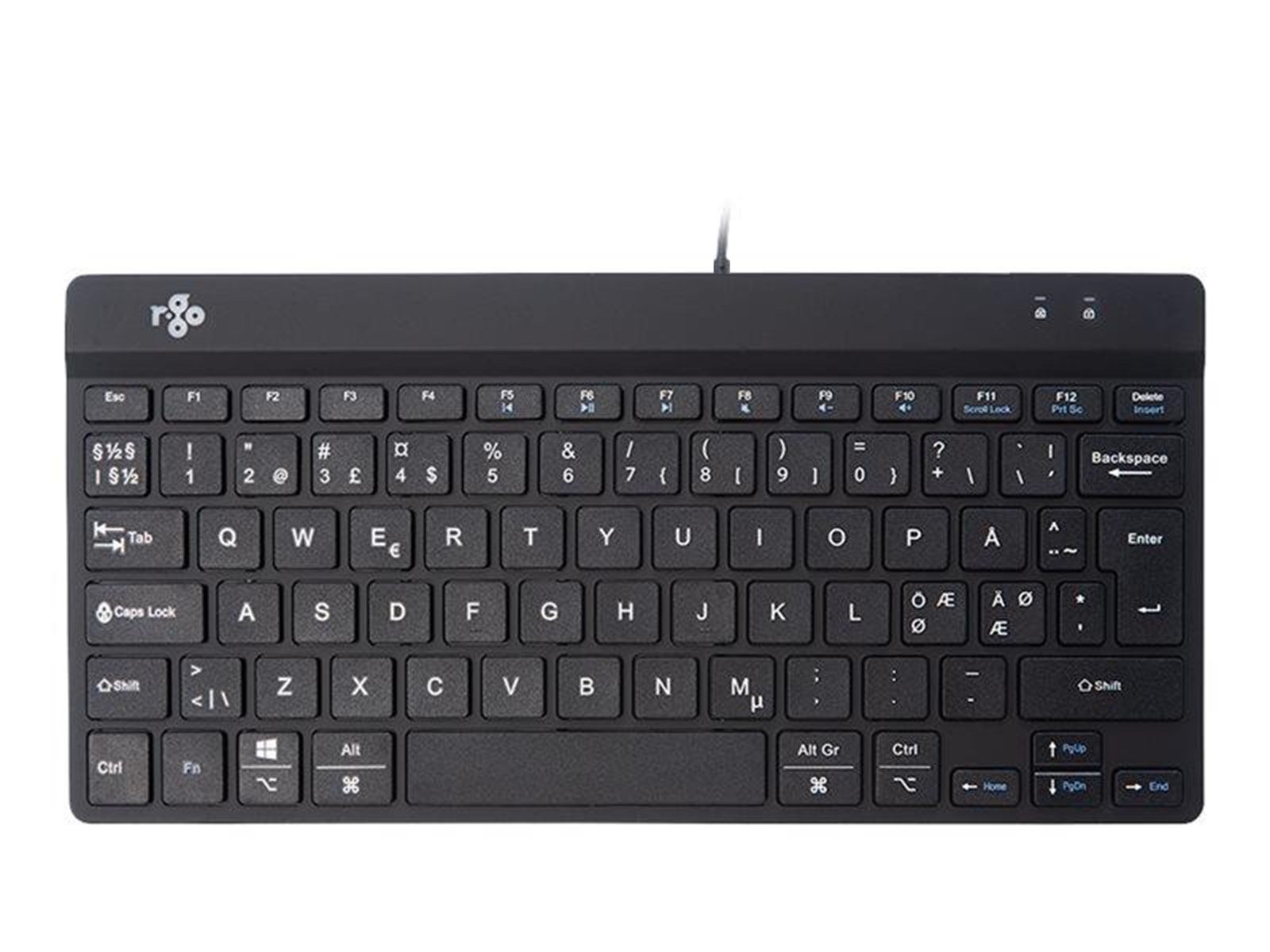 R-Go Tools R-Go Compact Break - Tastatur - Nordisk - Svart