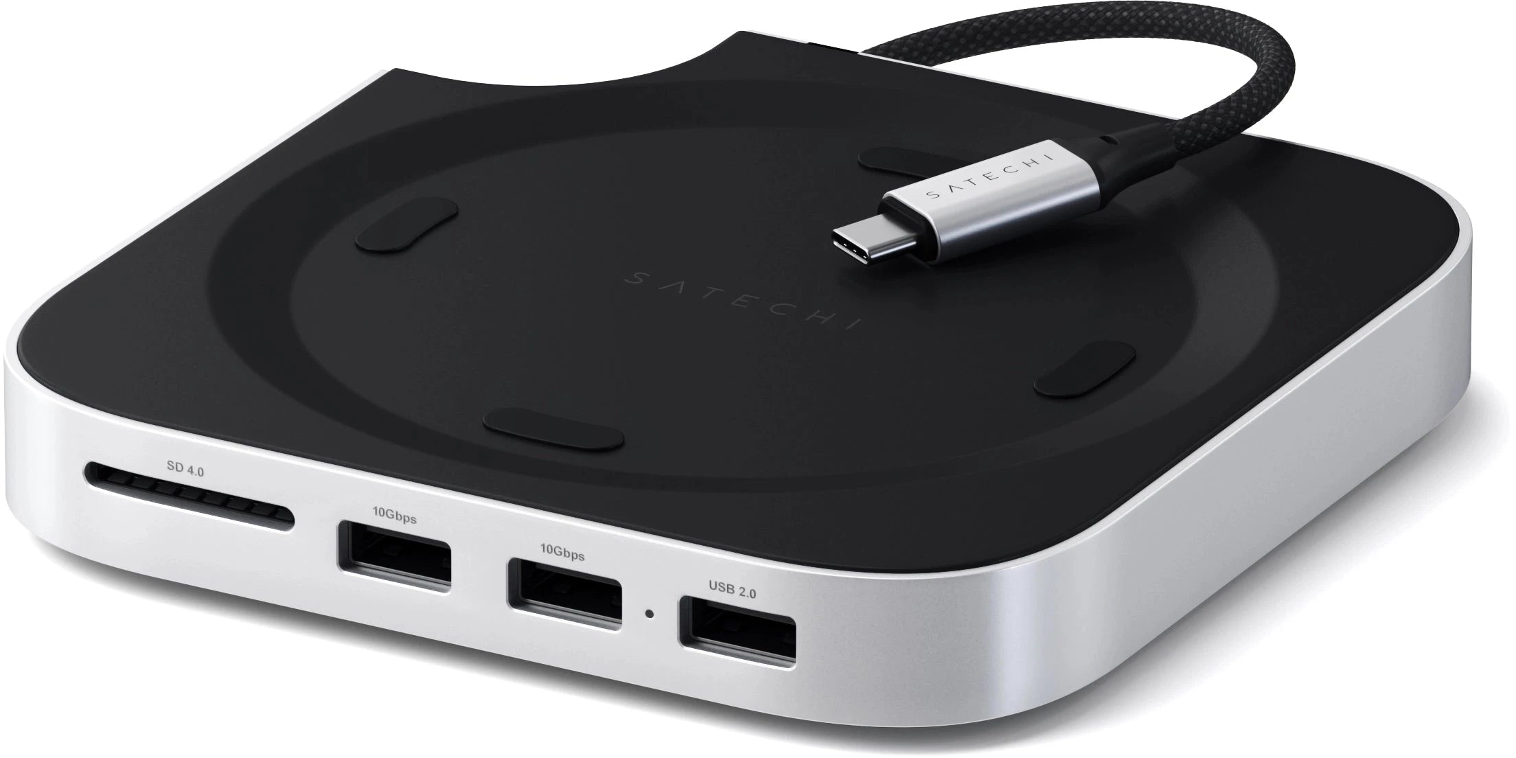 Satechi Mac Mini M4 Stand & Hub med SSD-kabinett