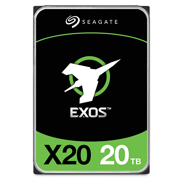Seagate Exos X20 ST20000NM007D - Harddisk - 20 TB - intern - SATA 6Gb/s - 7200 rpm - buffer: 256 MB