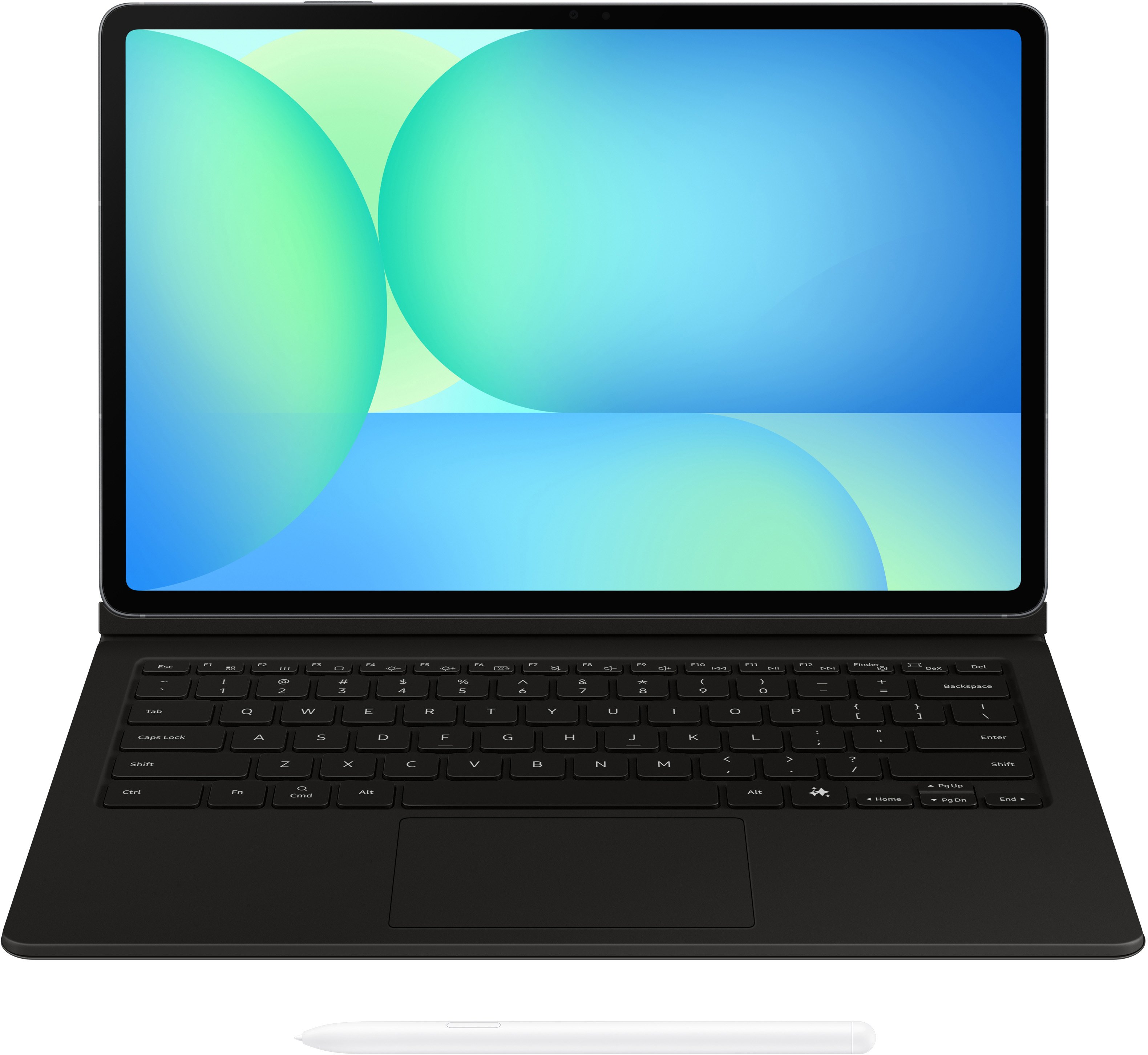 Samsung Galaxy Tab S10 FE+ Book Cover Keyboard - AI Key - Black (Nordic) - Tastatur & Foliosett - Svart
