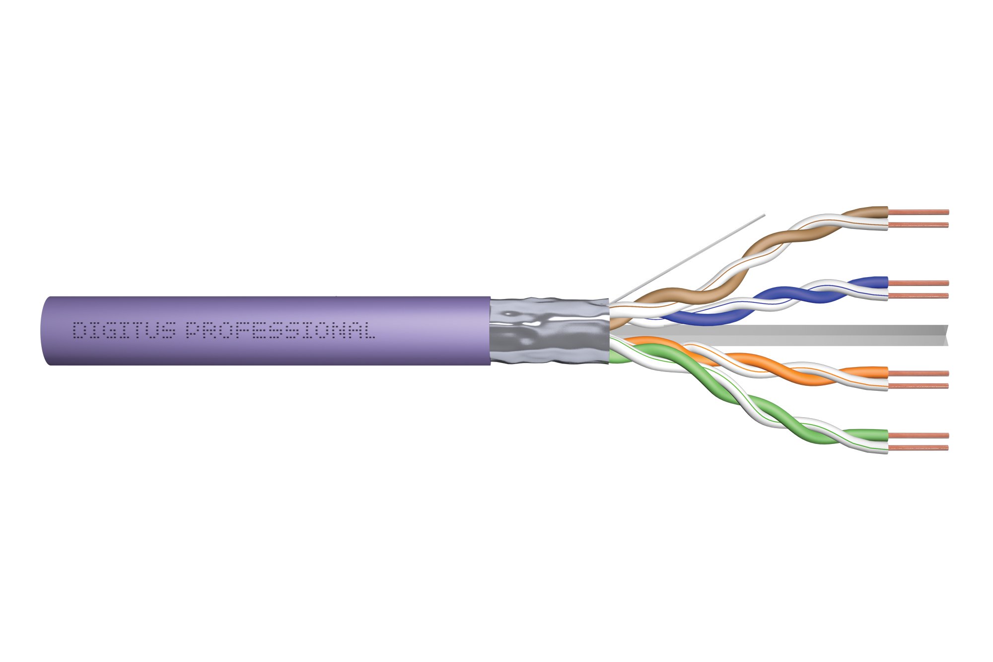 DIGITUS bulk cable - 305 m - purple - Purpur - 305 meter