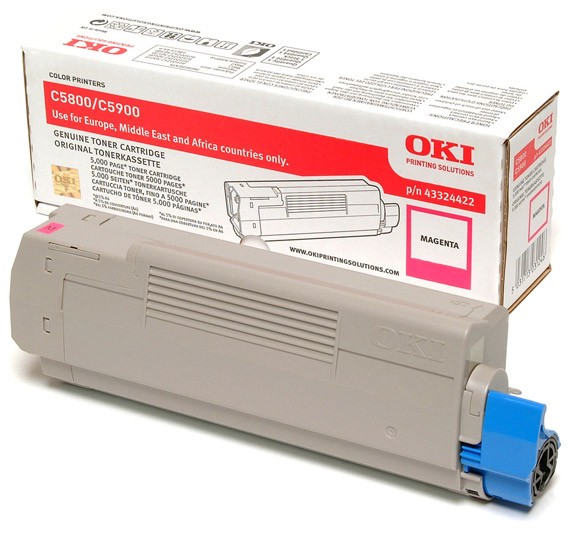 OKI 43324422 Toner - Laser toner Rød