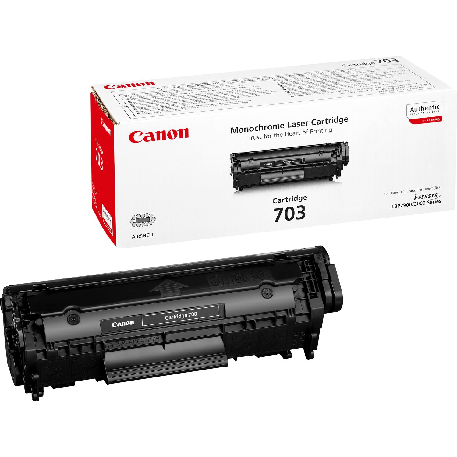 Canon Canon 703 Tonerkassett Svart 7616A005 Tilsvarer: N/A