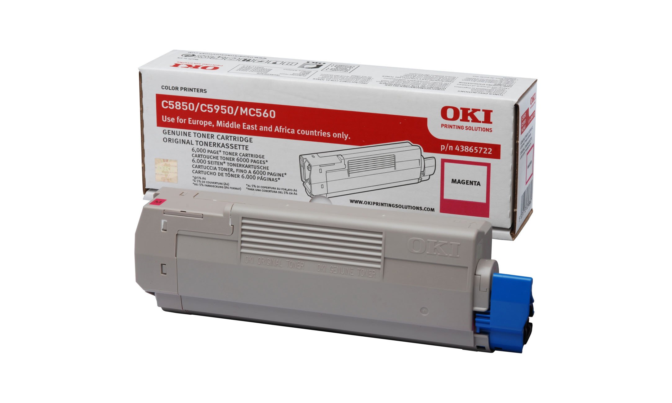 Oki Toner Magenta 6k - C5850/5950
