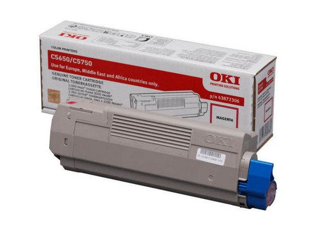 OKI Tonerkassett magenta 2000 sider 43872306 Tilsvarer: N/A