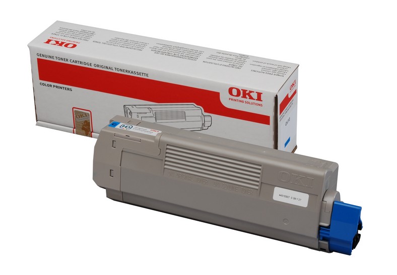 OKI 44315307 Cyan Toner - Laser toner Blå