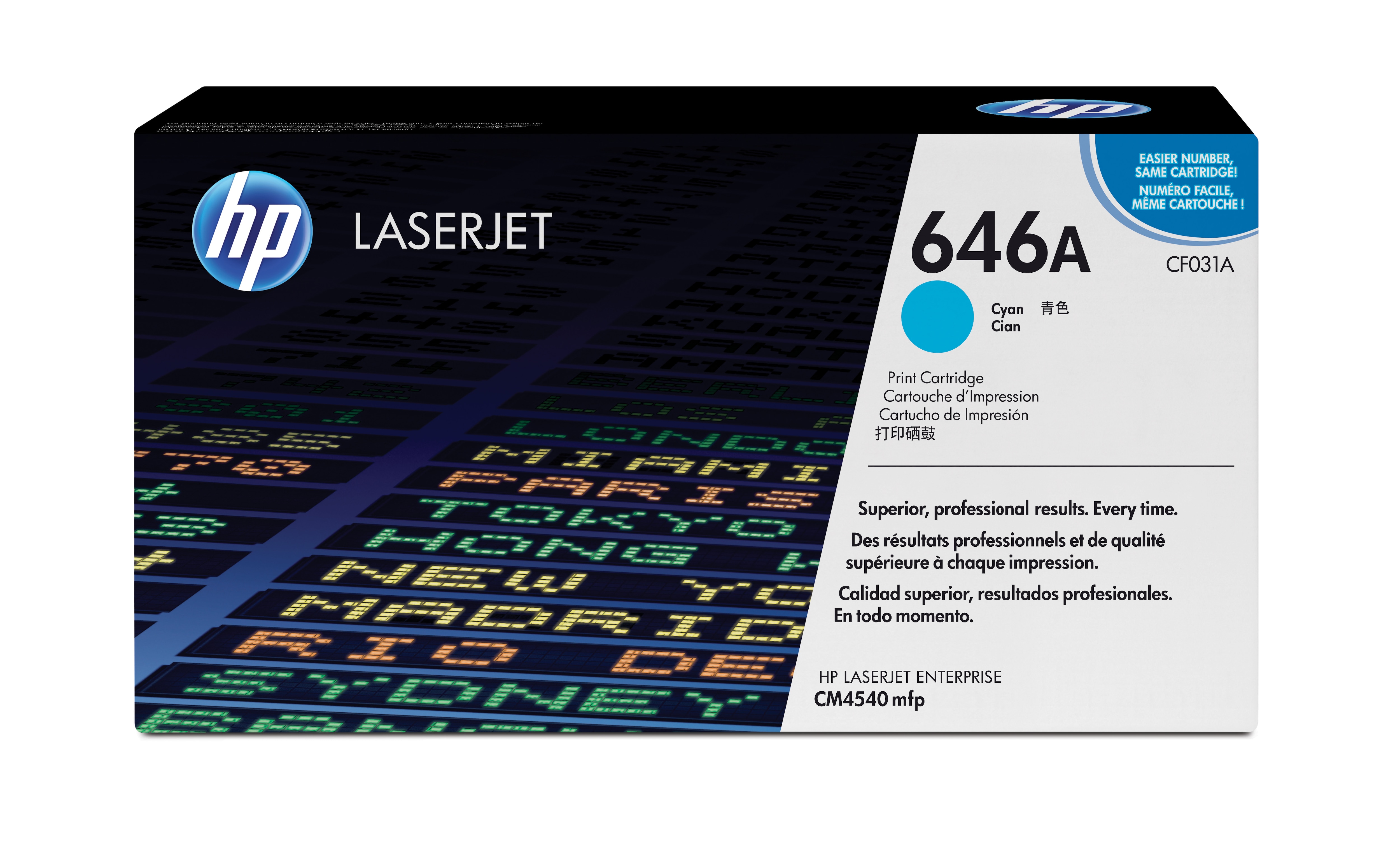 HP HP 646A Tonerkassett Cyan CF031A