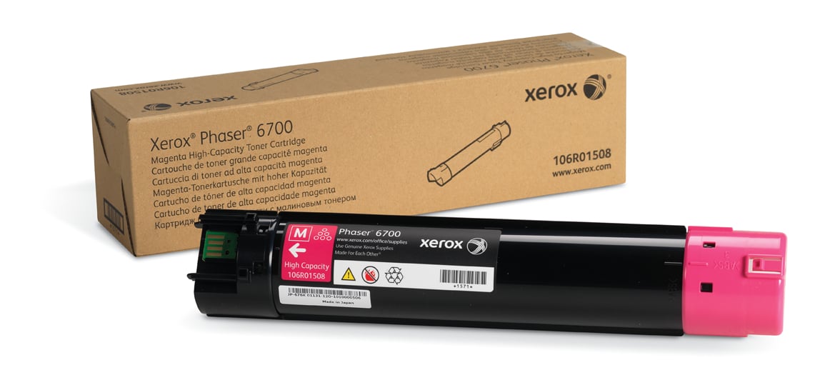 Xerox Tonerkassett magenta 12.000 sider høy kapasitet 106R01508