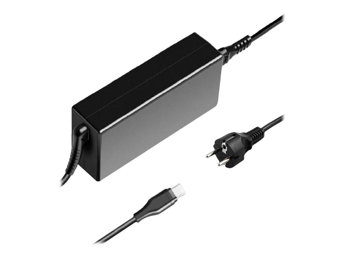 CoreParts 65W USB-C-lader med innebygd kabel
