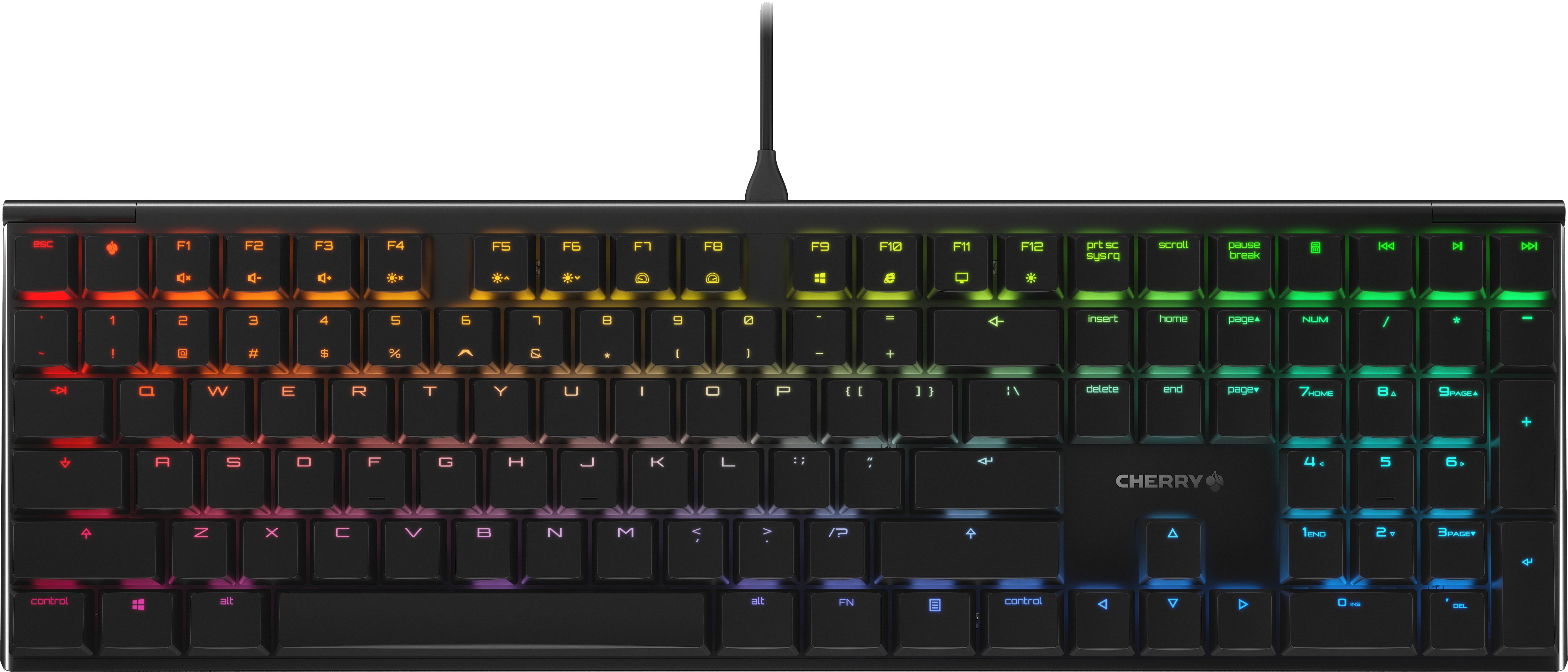 Cherry MX-Board 3.0 S - MX Brown - Gamingtastatur - Nordisk - Svart