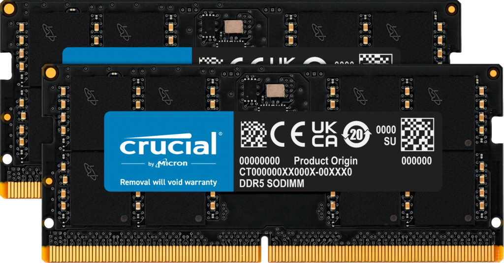 Crucial Ct2k32g56c46s5 Minnemodul 64 Gb 2 X 32 Gb Ddr5 5600 Mhz 64gb 5600mhz Ddr5