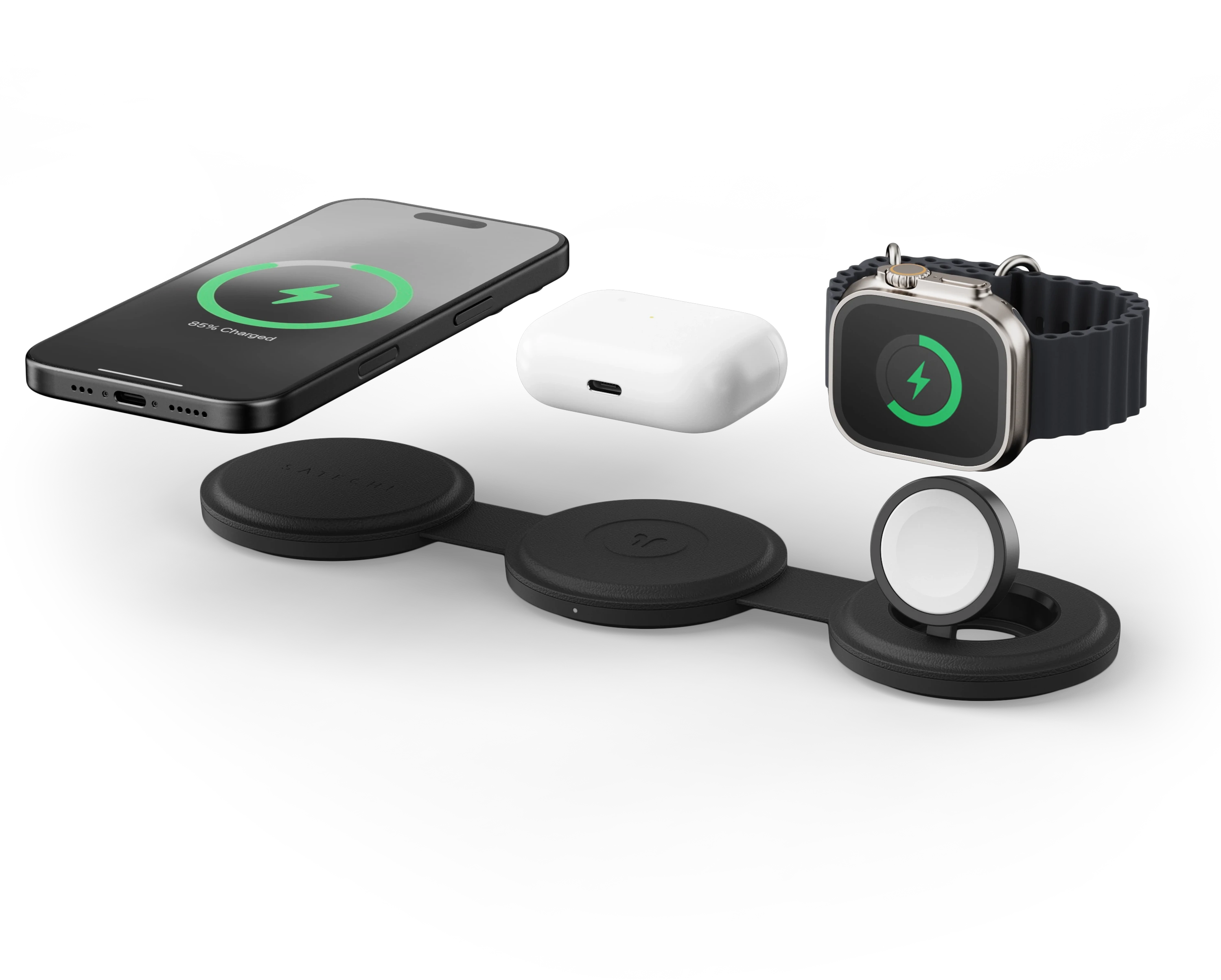 Satechi Onthego 3-in-1 Wireless Charger Sort