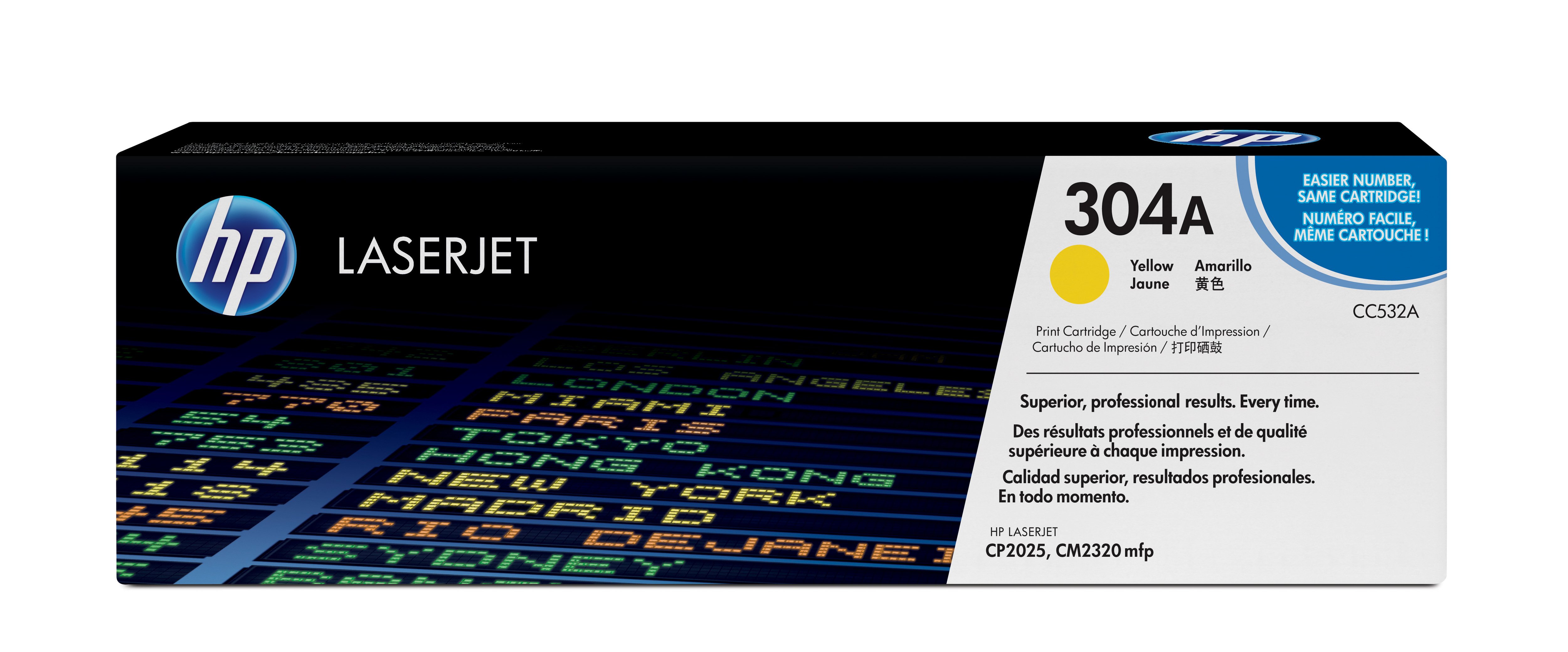 Hp Toner Gul 304a 2.8k - Cc532a