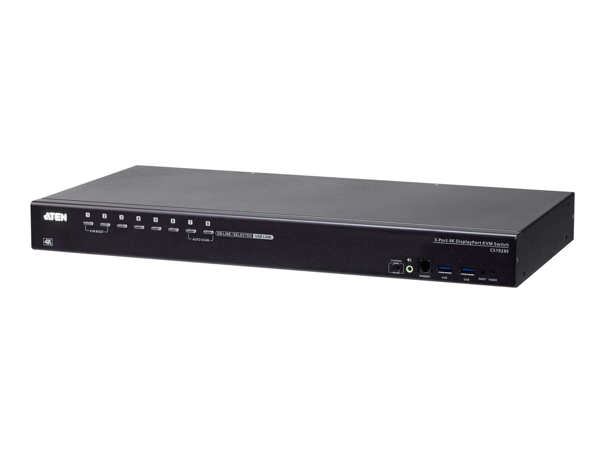 ATEN 8-Port USB True 4K DisplayPort KVM Switch wit