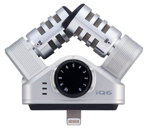 Zoom Iq6 Stereo Microphone For Iphone/ipad