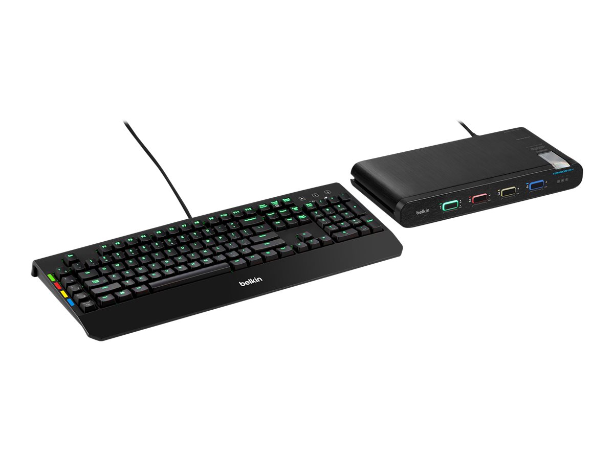 Belkin F1dn104kvm-unn4 Kvm-bryter Sort