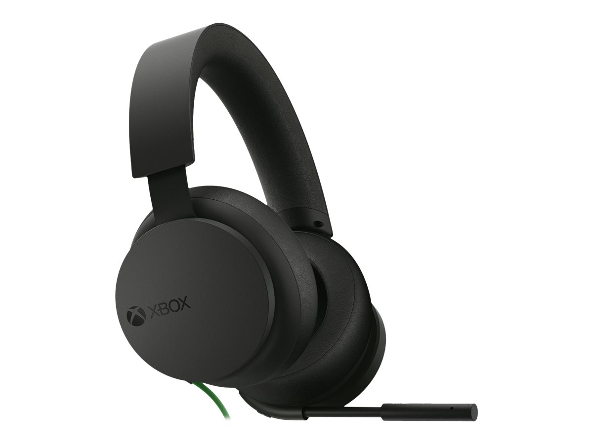 Microsoft Xbox Stereo Headset - Hodesett - full størrelse - kablet - 3,5 mm jakk - svart