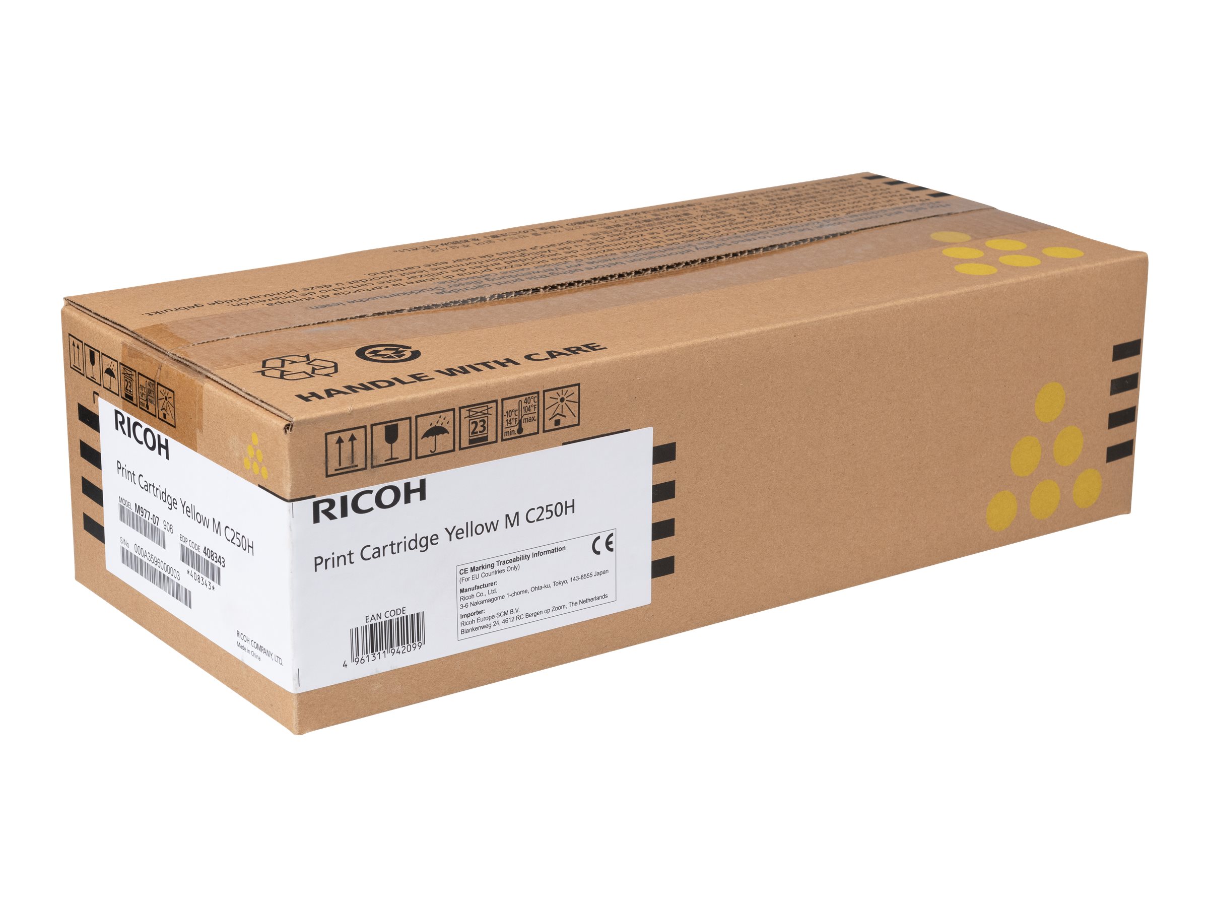 Ricoh Ricoh Tonerkassett Gul 408343
