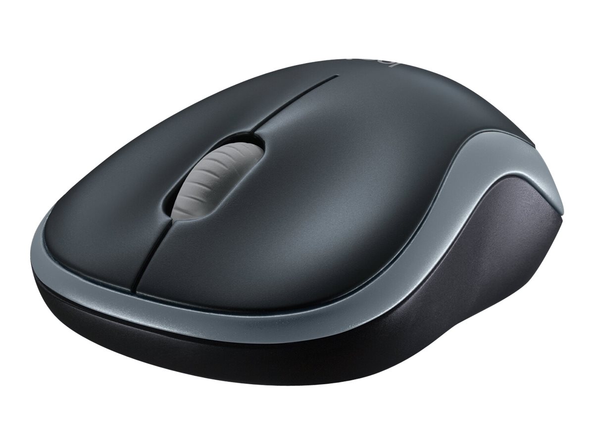 Logitech Wireless Mouse M185 - Mus - Optisk - 3 knapper - Grå