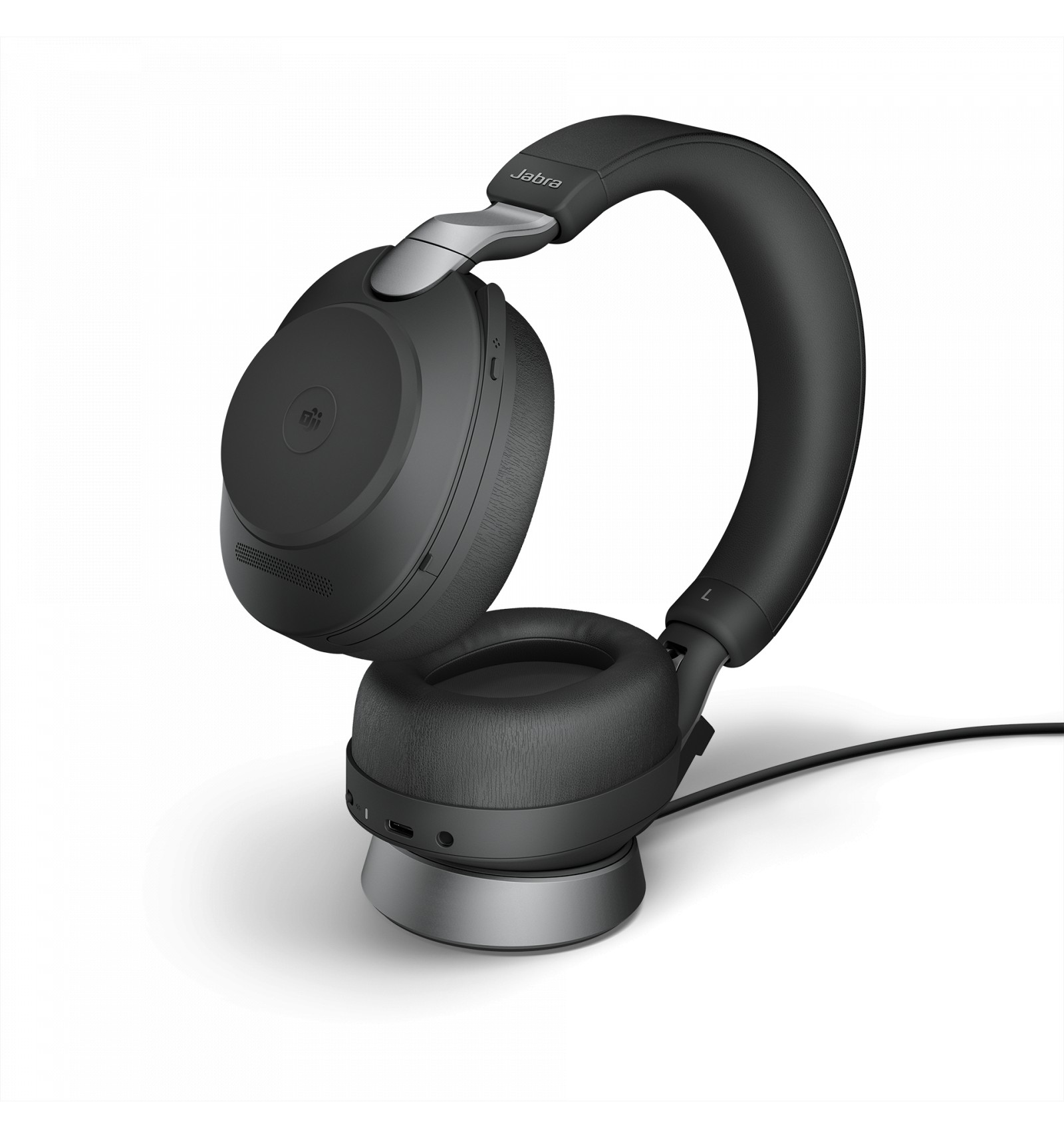 Jabra Evolve2 85 Med Ladestativ Usb Type-c Microsoft Teams Sort