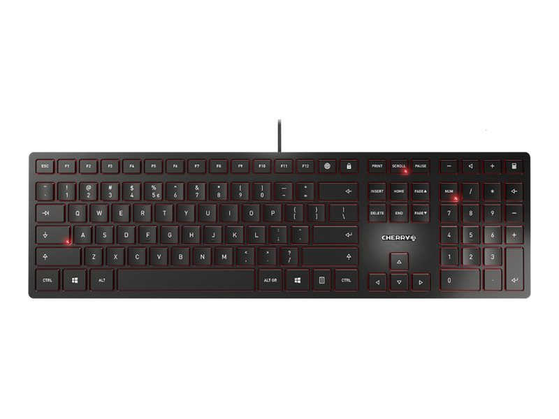 Cherry KC 6000 SLIM - Tastatur - Nordisk - Svart
