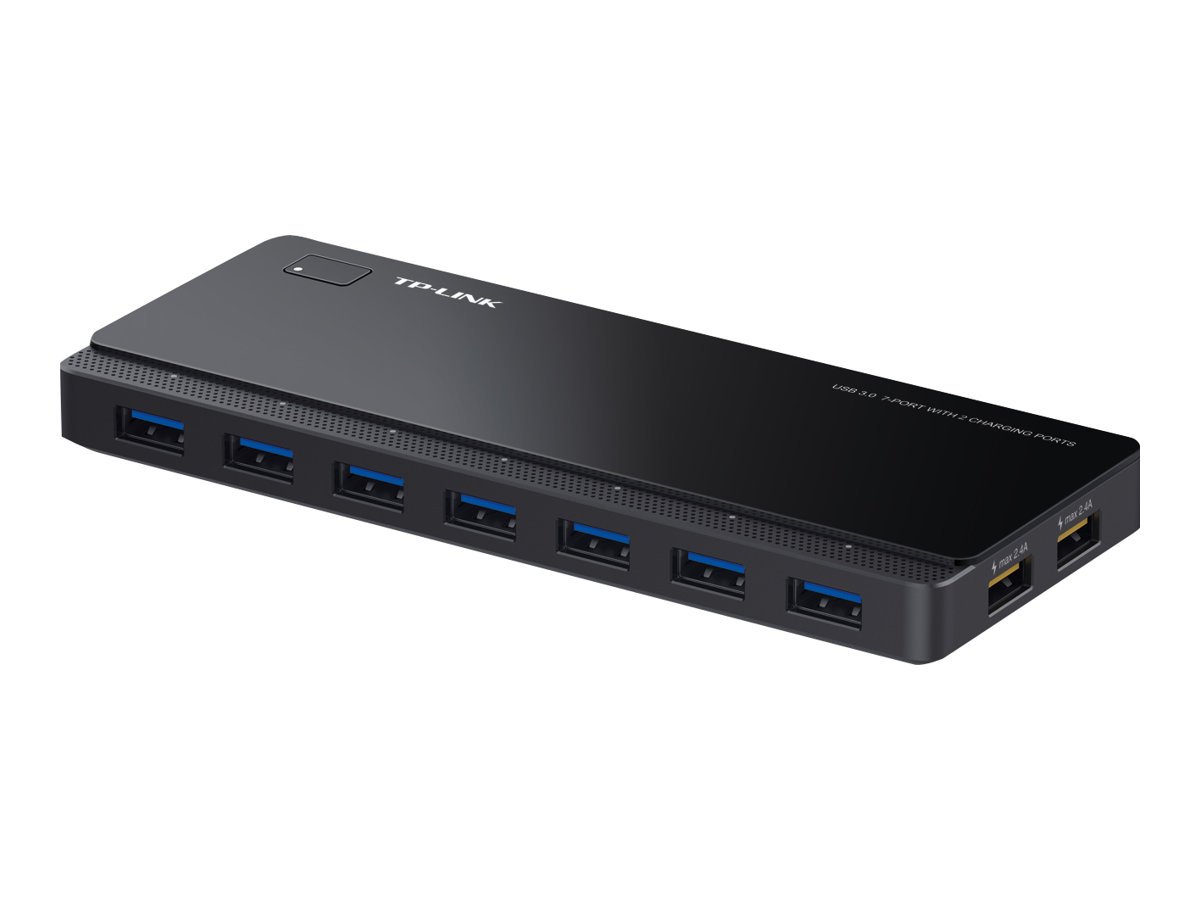 TP-Link UH720 USB 3.0 7-Port Hub with 2 Charging Ports USB-hub - USB 3.0 - 7 porter - Svart
