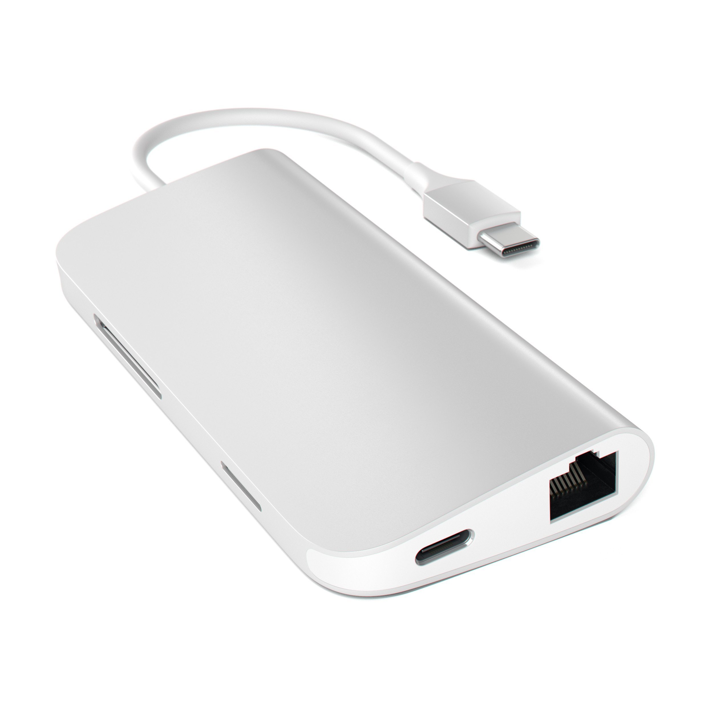 Satechi USB-C Multi-Port Adapter 4K with Ethernet - Sølv