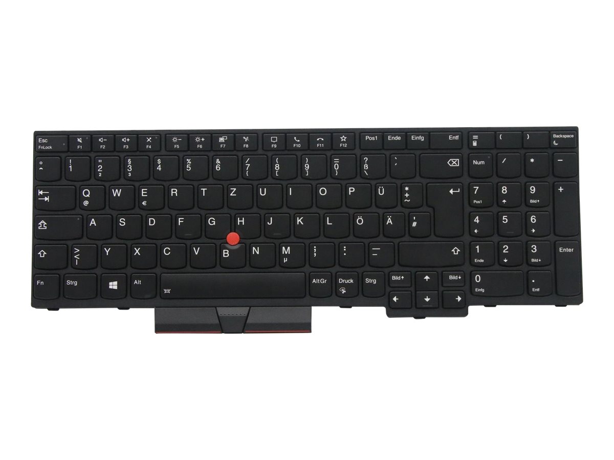 Lenovo Primax - Bærbart tastatur - til utskifting - Tysk - Svart