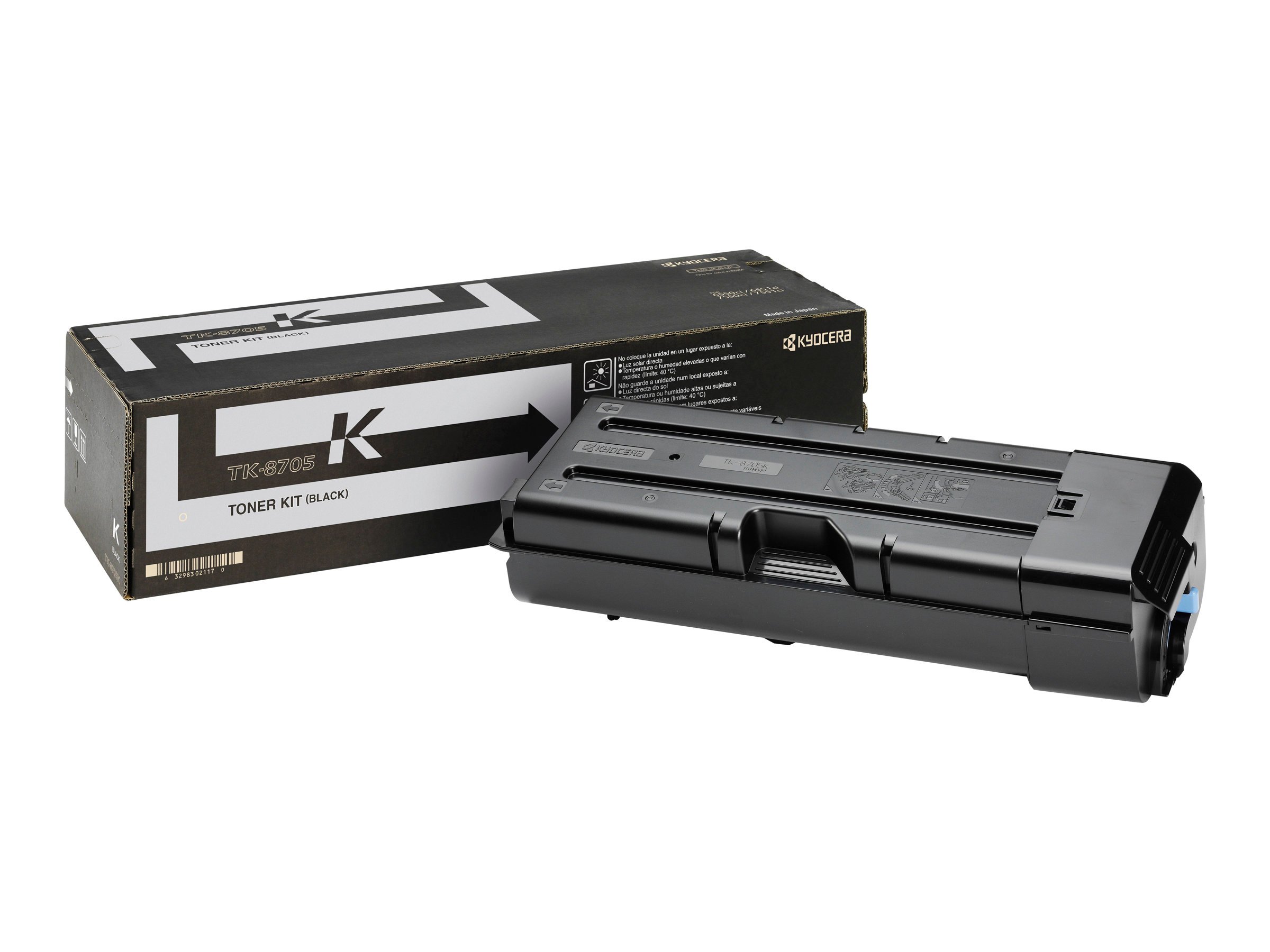 Kyocera Tonerkassett svart 70.000 sider TK-8705K Tilsvarer: N/A