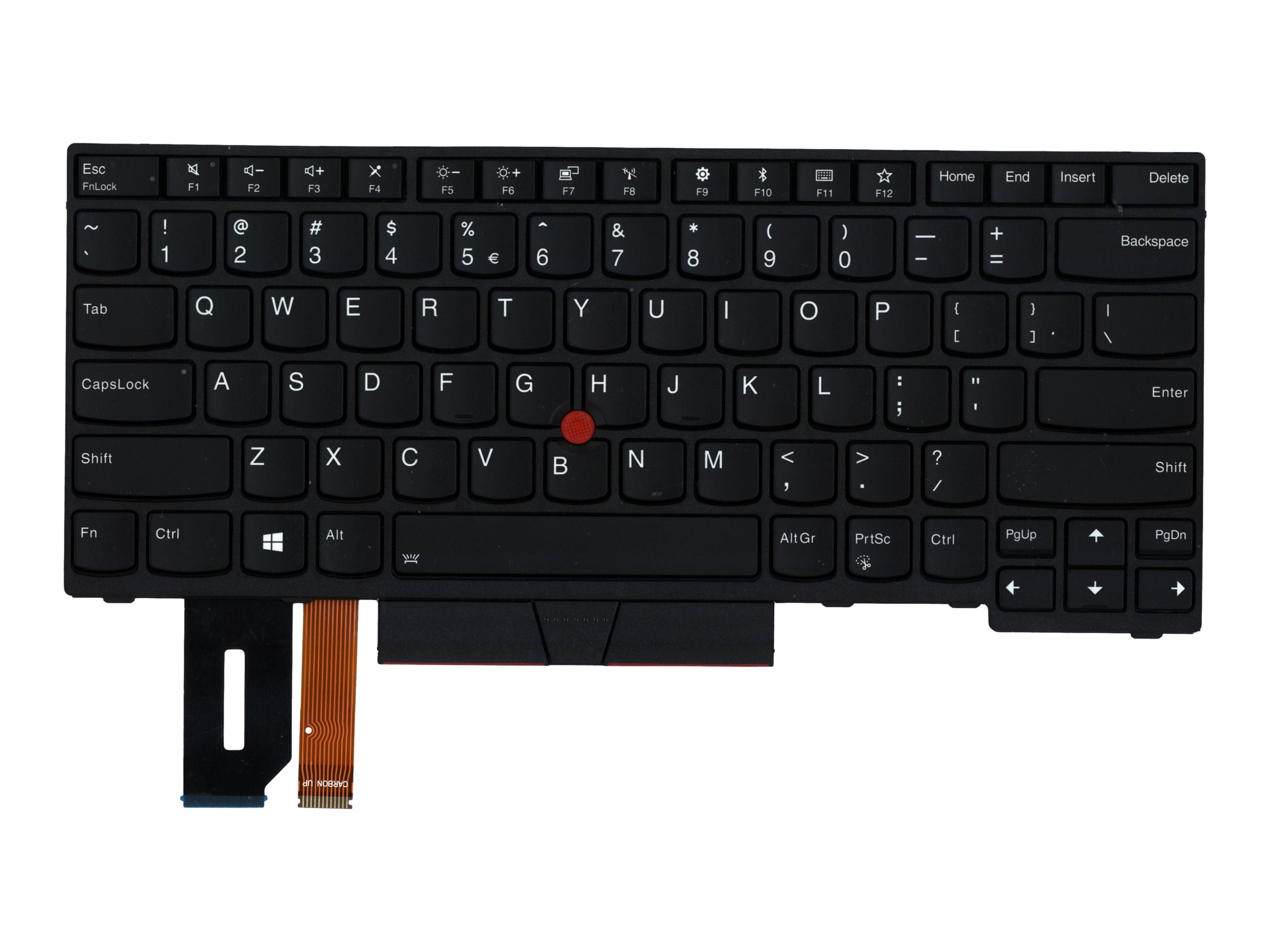 Lenovo Lite-On - Bærbart tastatur - til utskifting - Amerikansk Engelsk - Svart