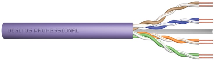 Digitus Bulk Cable Nei Cat6 100m Fiolett