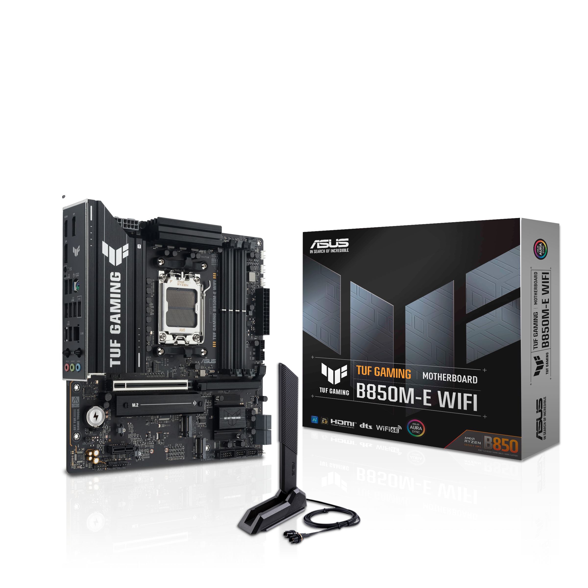 Asus Tuf Gaming B850m-e Wifi Socket Am5 Micro Atx Hovedkort
