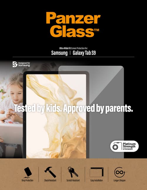 Panzerglass Ultra-wide Fit Skärmskydd Samsung Galaxy Tab S9 Samsung Galaxy Tab S9 Fe
