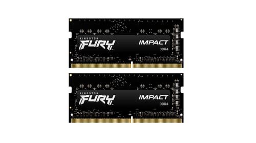 Bilde av Fury Impact 16gb (2-kit) 3200mhz Ddr4 Cl20 Sodimm 16gb 3,200mhz Cl20 Ddr4 Sdram So Dimm 260-pin
