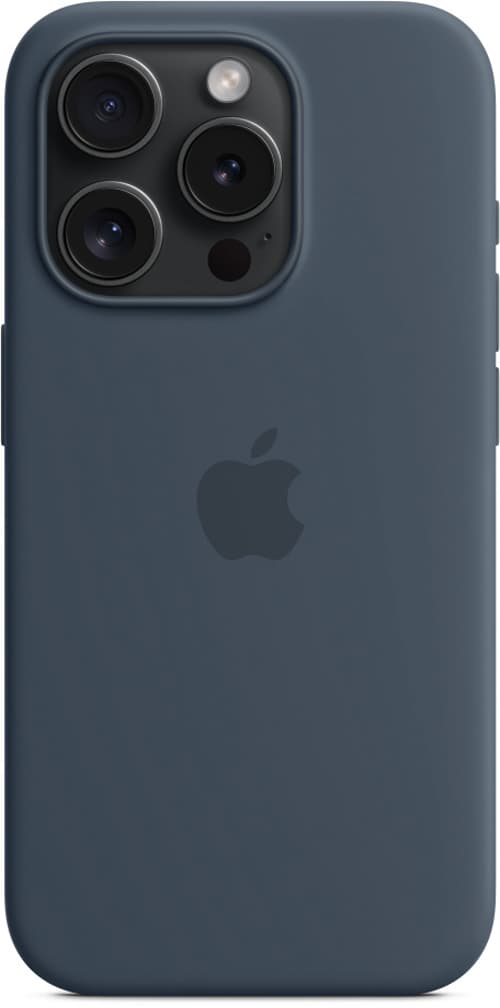 Apple Silikonskal Med Magsafe Iphone 15 Pro Stormblå