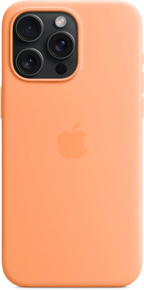Apple Silikonskal Med Magsafe Iphone 15 Pro Max Orange