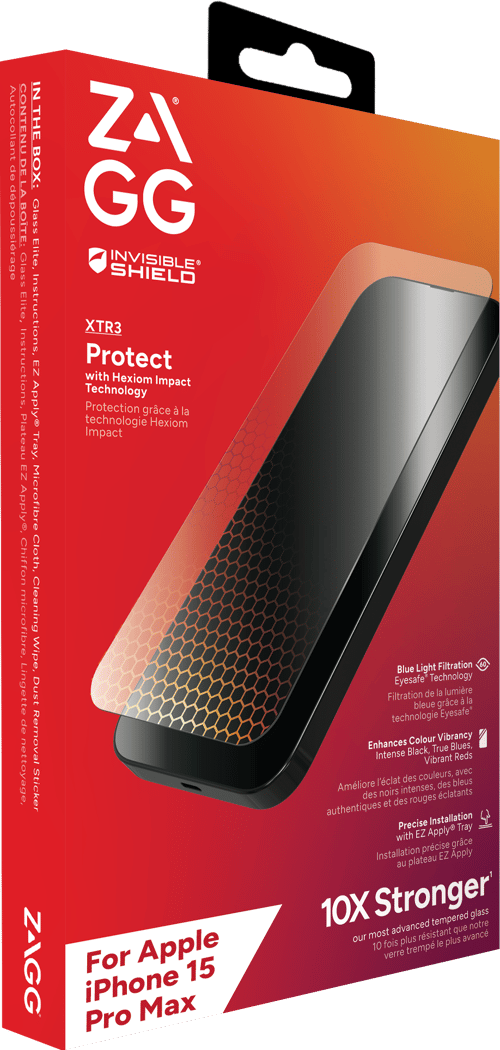 Zagg Invisibleshield Glass Xtr3 Skärmskydd Iphone 15 Pro Max