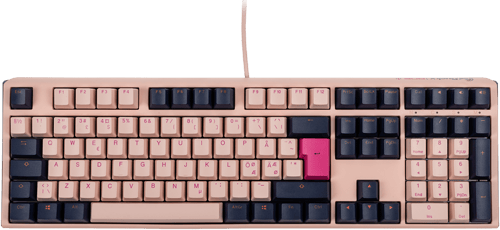 Ducky One 3 Fuji Fullsize Cherry Brown Kabelansluten Nordisk Tangentbord