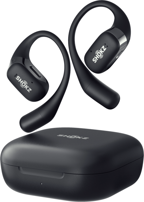 Aftershokz Shokz Openfit Wireless Headphones – Black True Wireless-hörlurar Svart